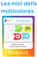 Mini défis multicolores Scratch Jr